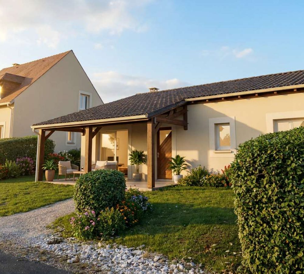 Woningtype Carignan op Domaine de Lanzac, met overdekt terras